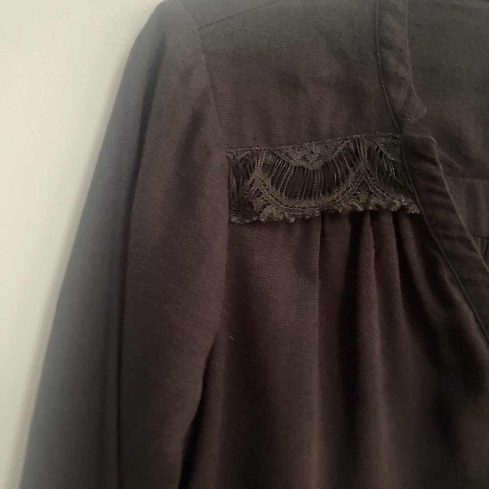 Calypso St. Barth slate gray long sleeve top - Picture 8 of 14